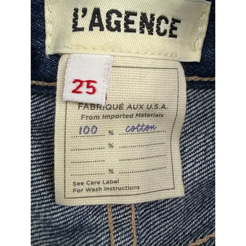L'Agence 25 Straight leg Marjorie Serrano denim jeans